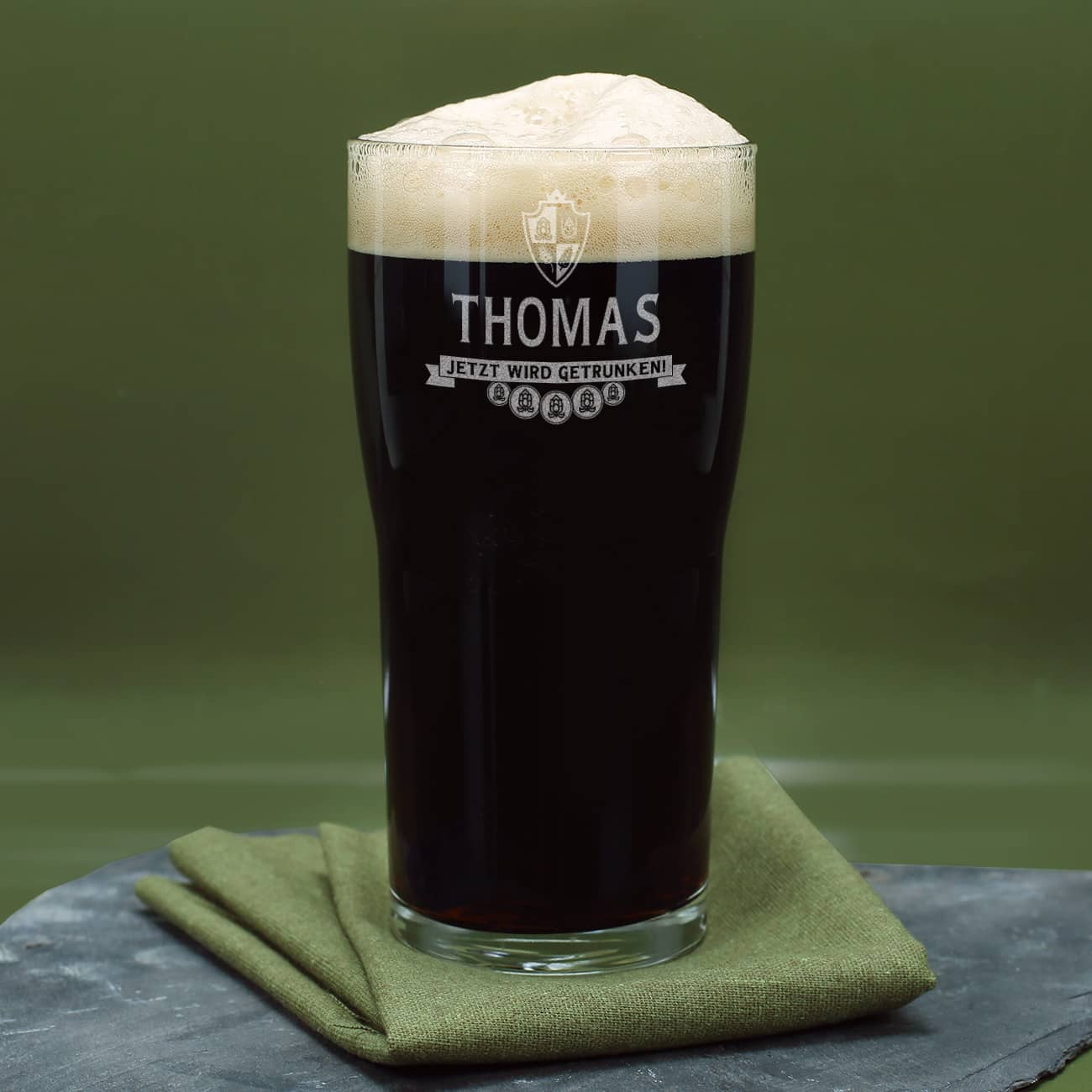 Personalisiertes Bierglas Pint mit Gravur