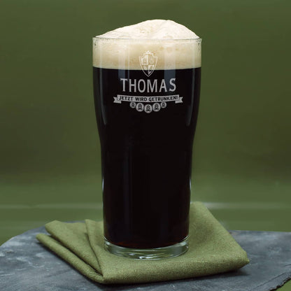 Personalisiertes Bierglas Pint mit Gravur
