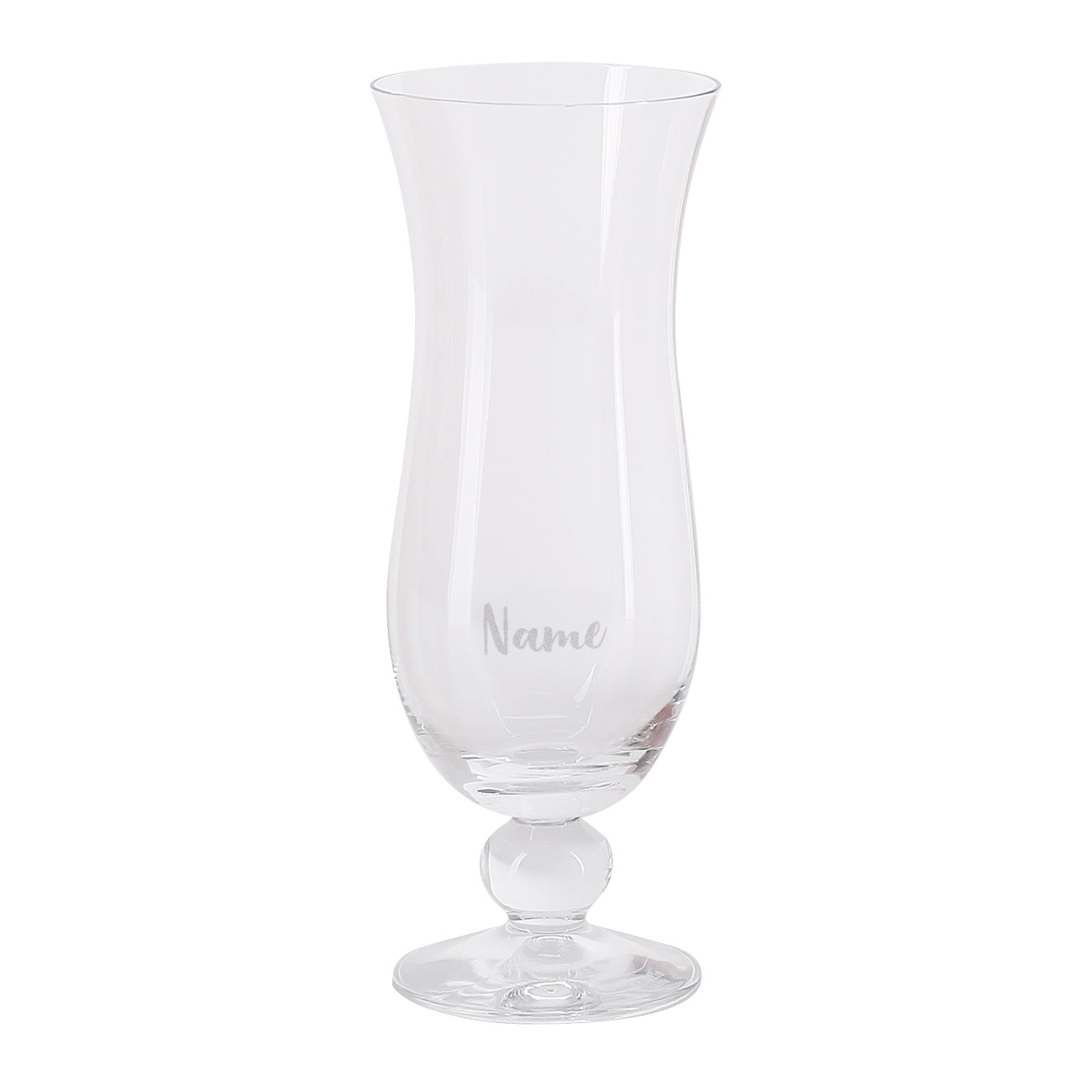 Geschwungenes großes Cocktailglas mit Name graviert