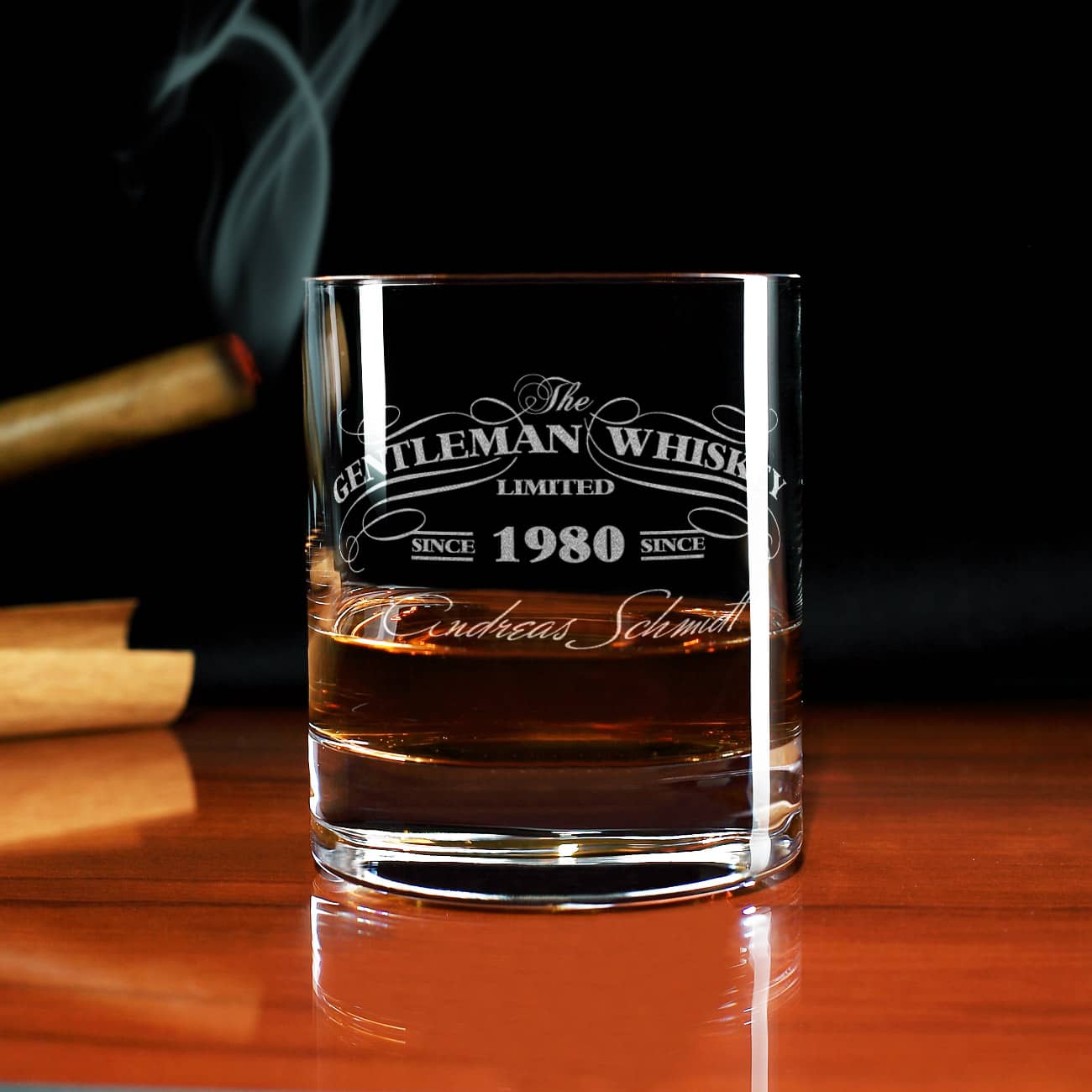 Whiskeyglas Gentleman-Whiskey mit Gravur