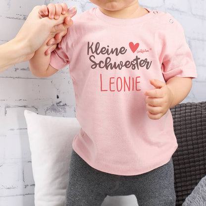 Rosa Babyshirt für die kleine Schwester