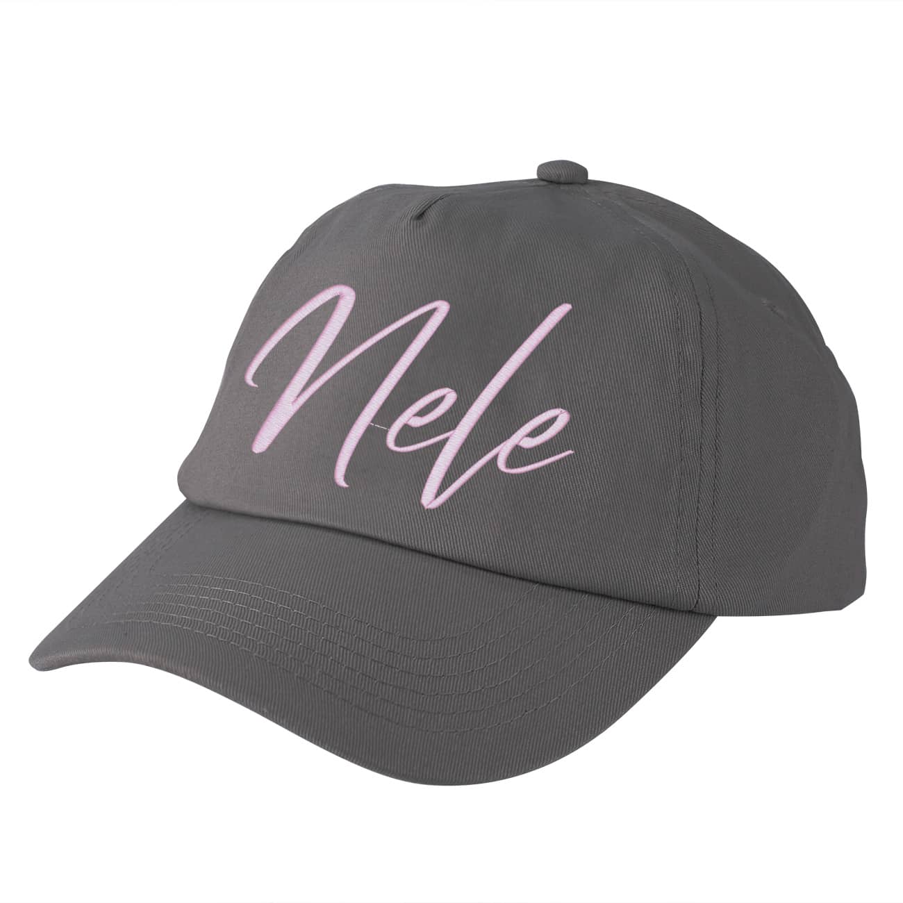 Basecap für Kinder mit Rosa Namensstick