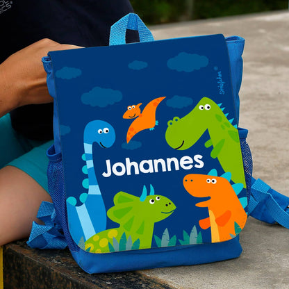 Kinderrucksack Dino Saurier Name
