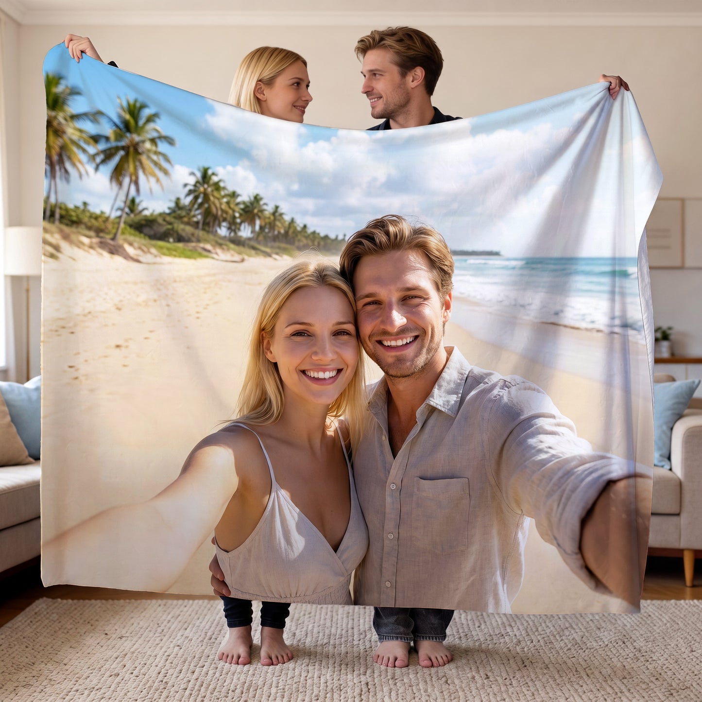 Bedruckte Kuscheldecke mit eigenem Foto