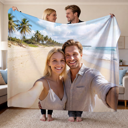 Bedruckte Kuscheldecke mit eigenem Foto
