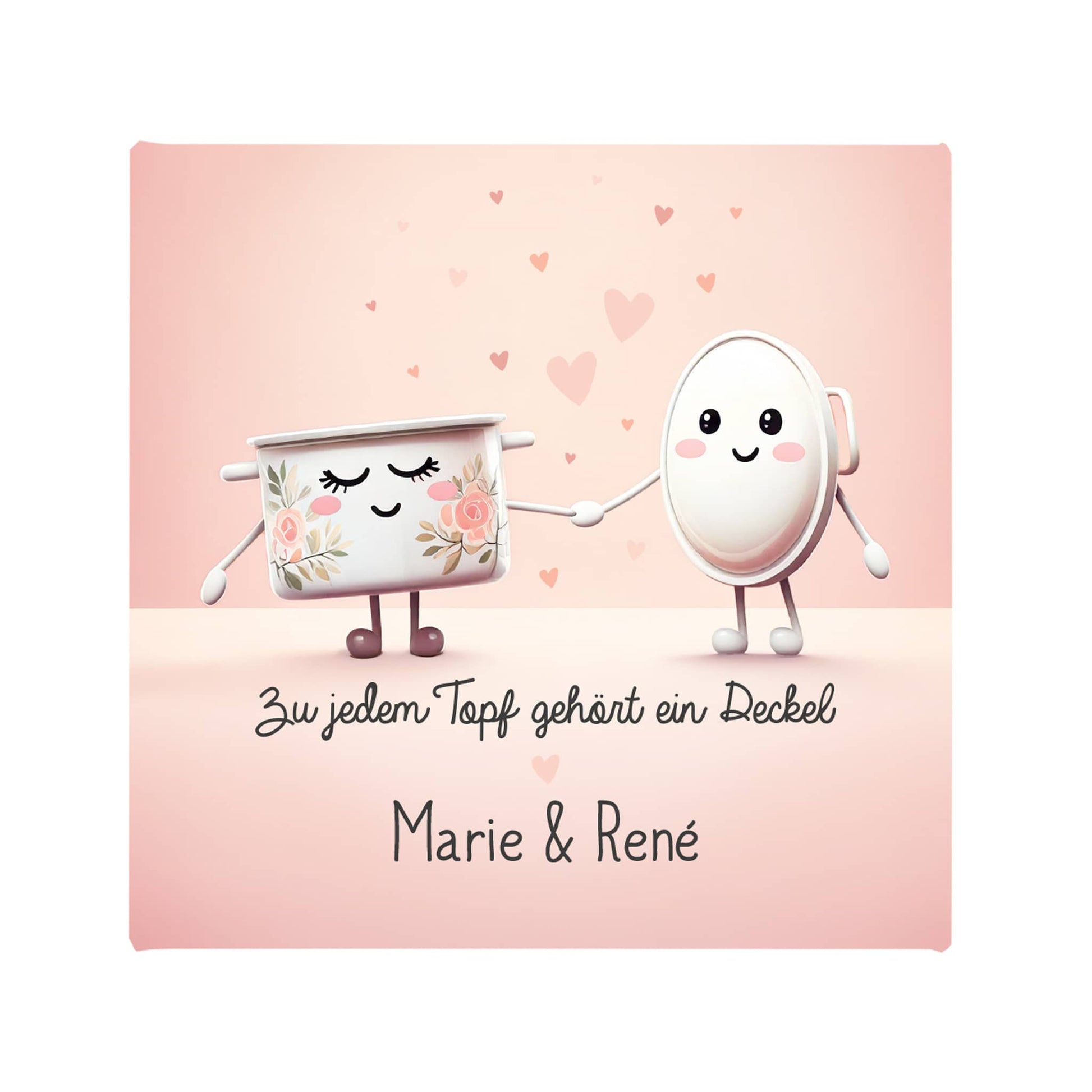 Mit Namensaufdruck