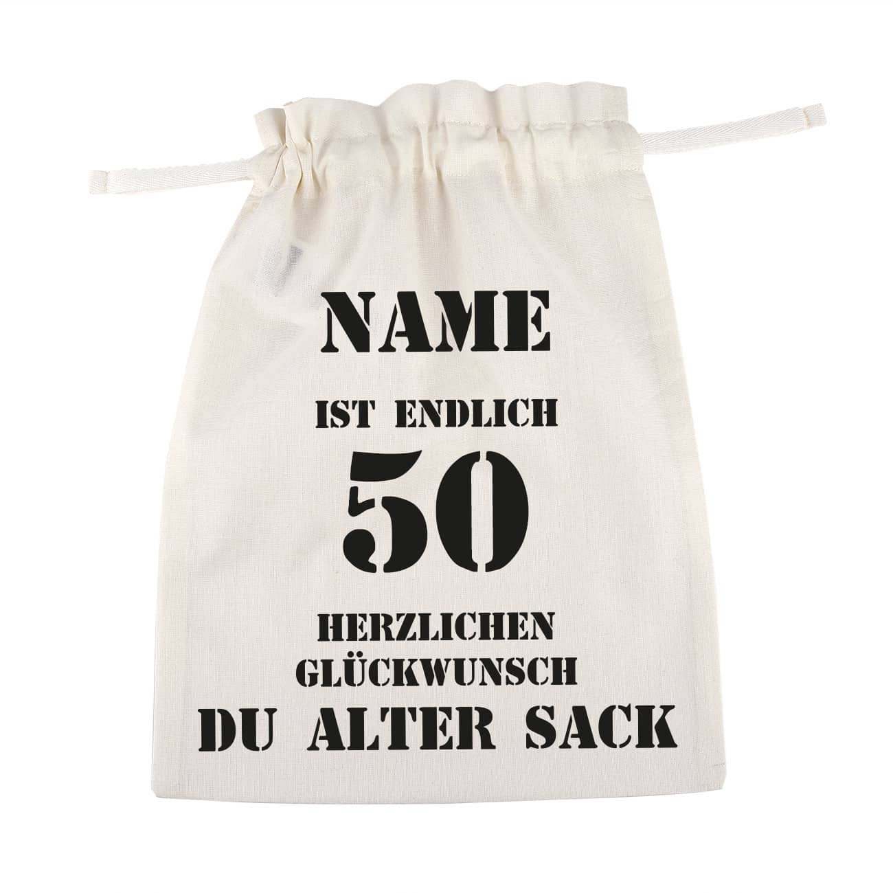 personalisierter Beutel zum Geburtstag