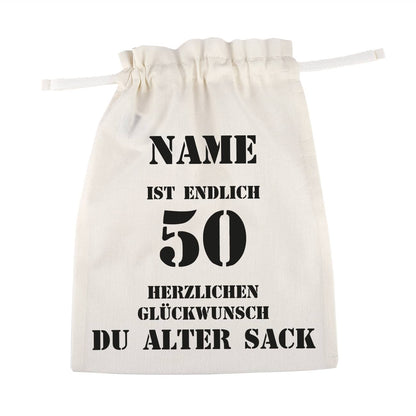 personalisierter Beutel zum Geburtstag