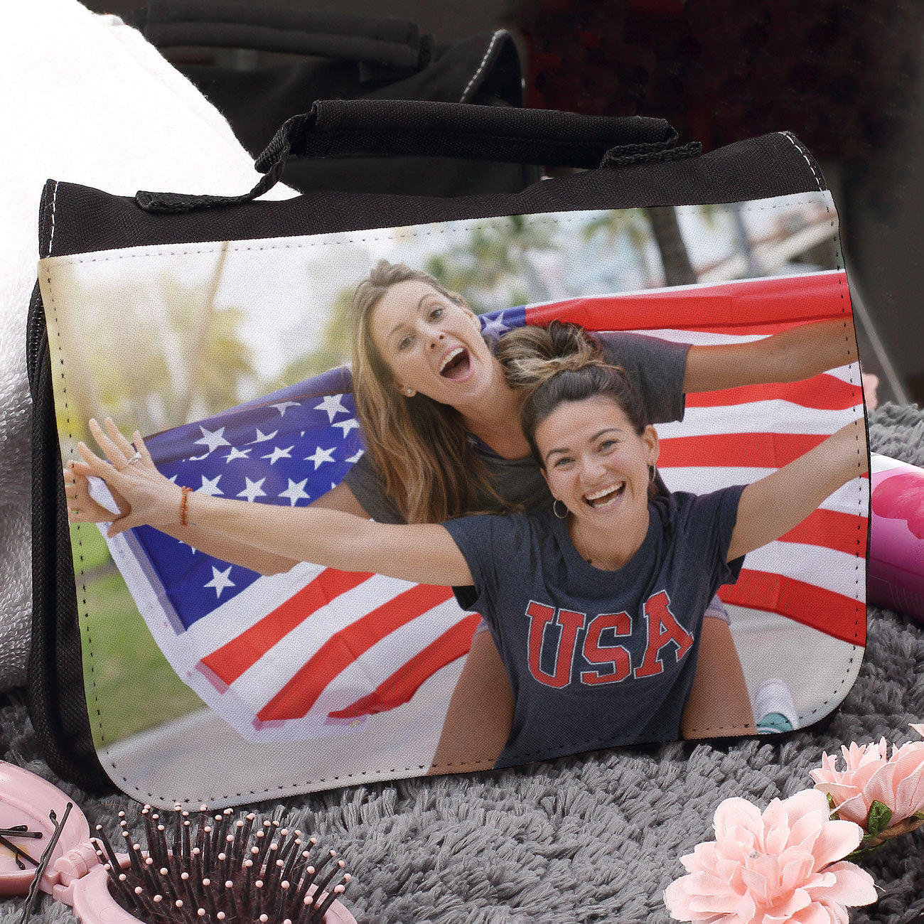 Reisetasche mit Fotoaufdruck für die beste Freundin