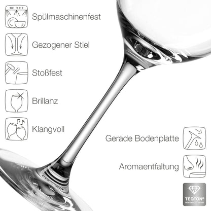 Schlichtes Leonardo Weinglas mit Namensgravur