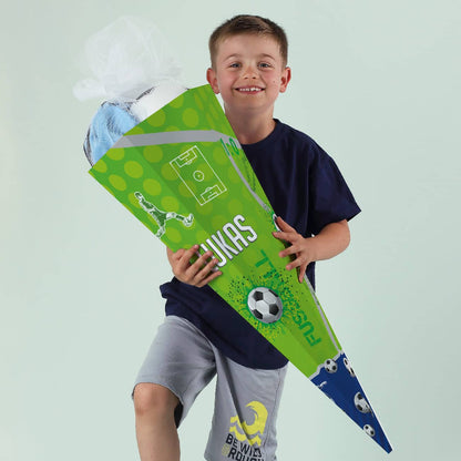 Fußball - Schultüte mit Namensaufdruck