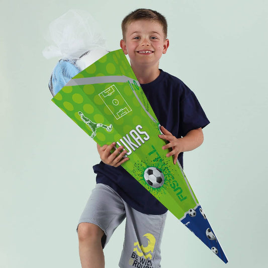 Fußball - Schultüte mit Namensaufdruck