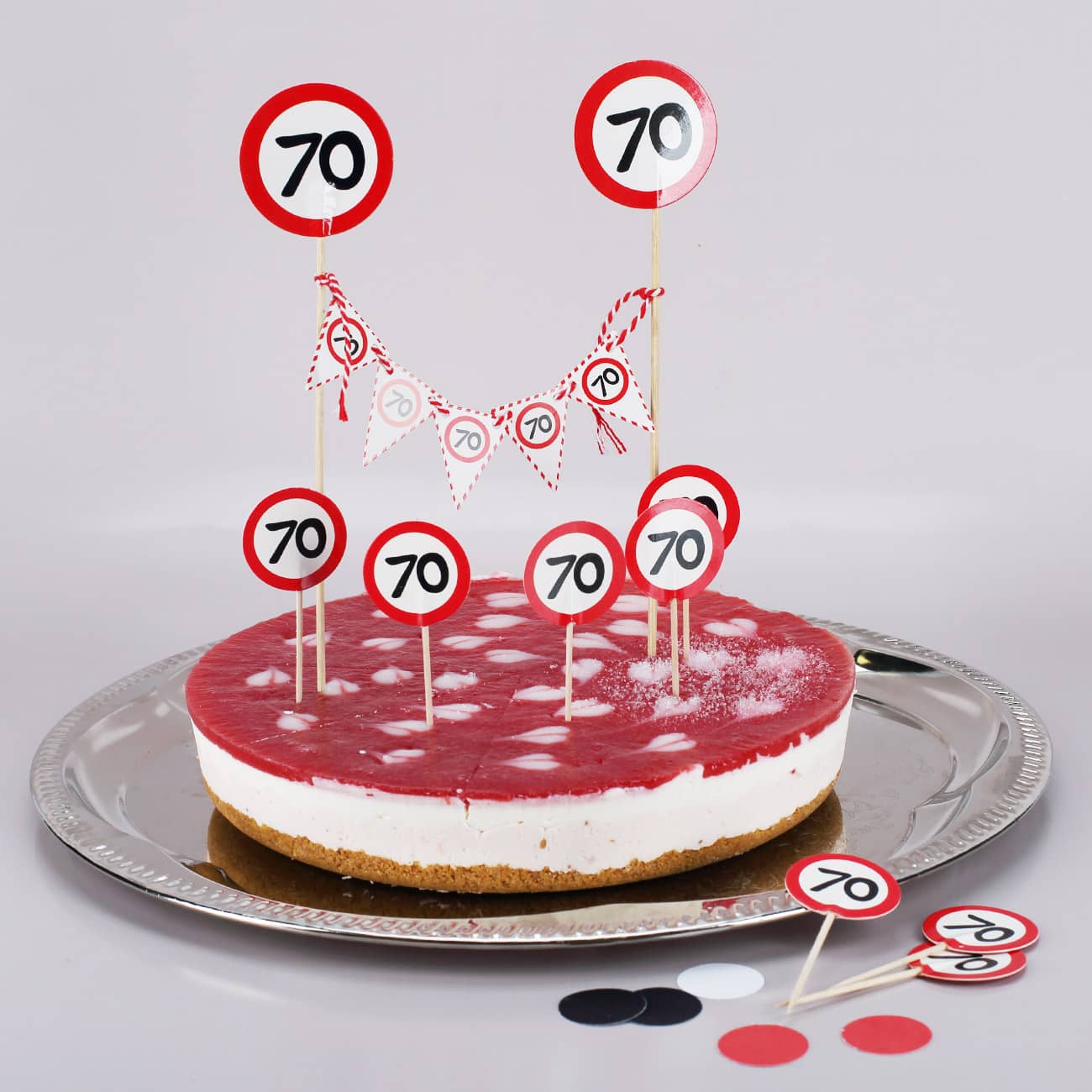 1 Mini-Girlande und 8 Spieße