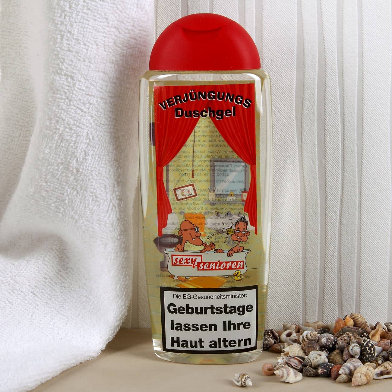 witziges Geschenkset mit Verjüngungsduschgel und Seife